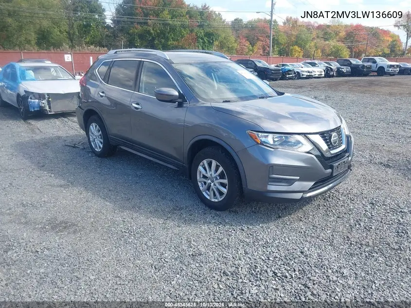 NISSAN ROGUE 2020, VIN JN8AT2MV3LW136609