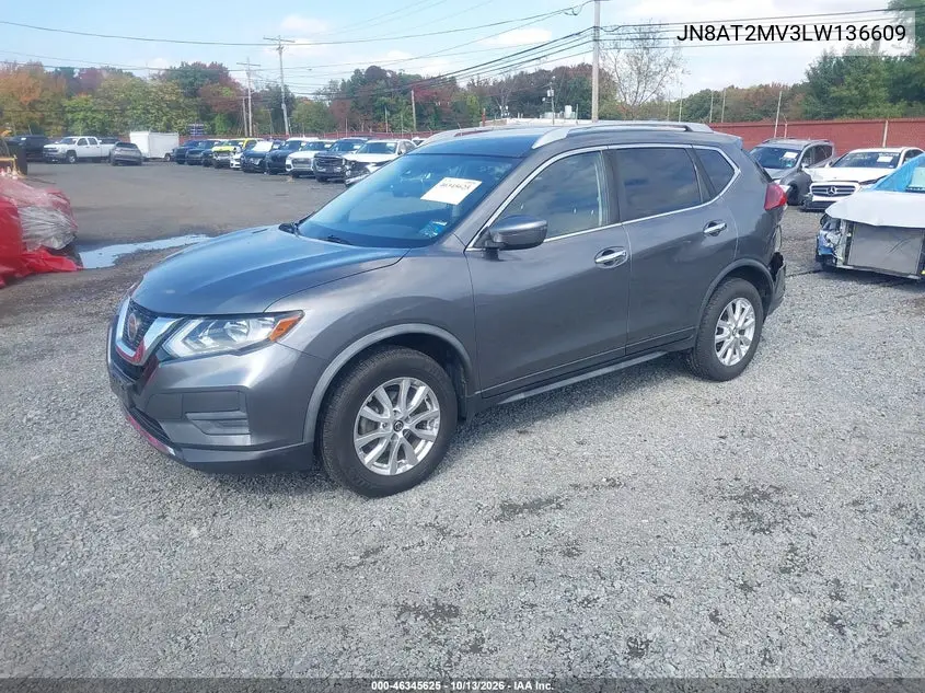 2020 NISSAN ROGUE VIN JN8AT2MV3LW136609 — фото 2