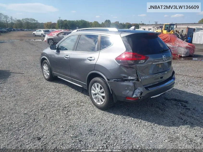 2020 NISSAN ROGUE VIN JN8AT2MV3LW136609 — фото 3