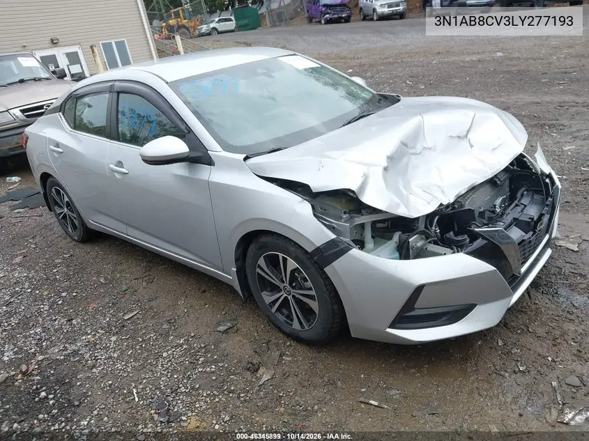 NISSAN SENTRA 2020, VIN 3N1AB8CV3LY277193