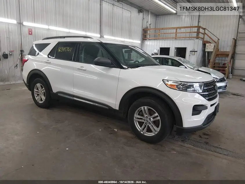 FORD EXPLORER 2020, VIN 1FMSK8DH3LGC81347