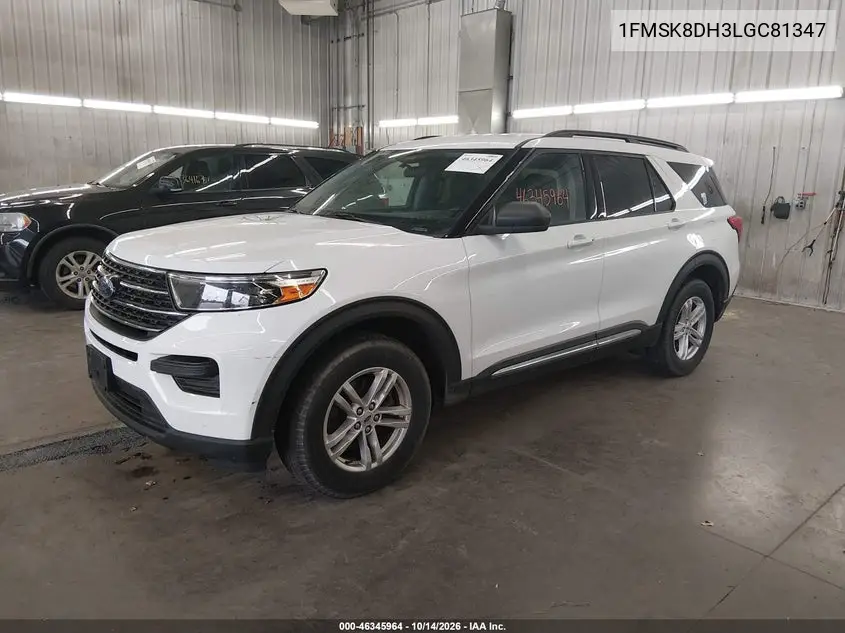 2020 FORD EXPLORER VIN 1FMSK8DH3LGC81347 — фото 2
