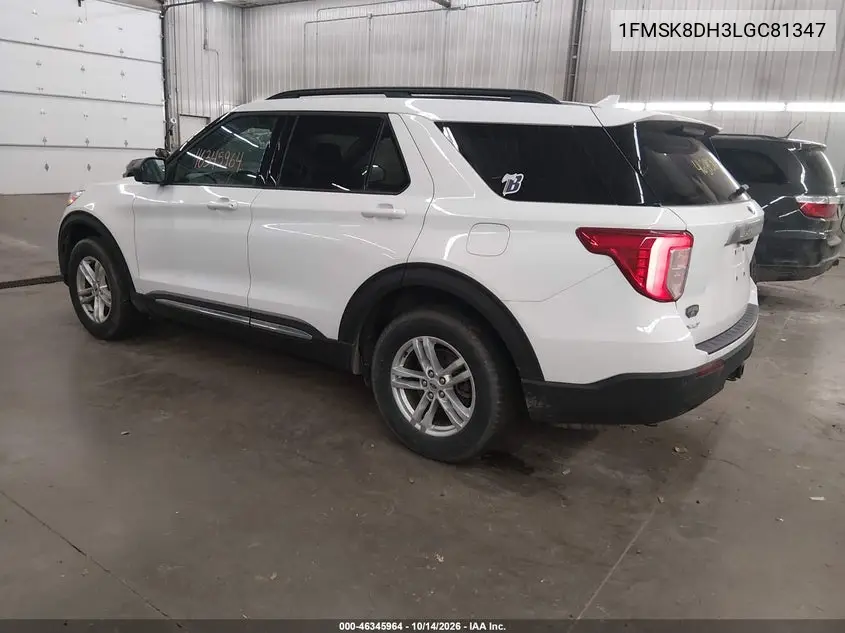 2020 FORD EXPLORER VIN 1FMSK8DH3LGC81347 — фото 3