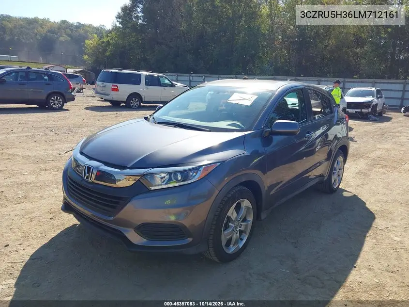 2020 HONDA HR-V VIN 3CZRU5H36LM712161 — фото 2