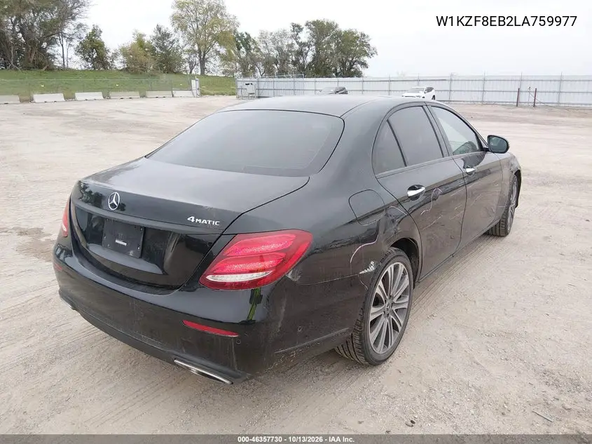 2020 MERCEDES E-KLASSE VIN W1KZF8EB2LA759977 — фото 4