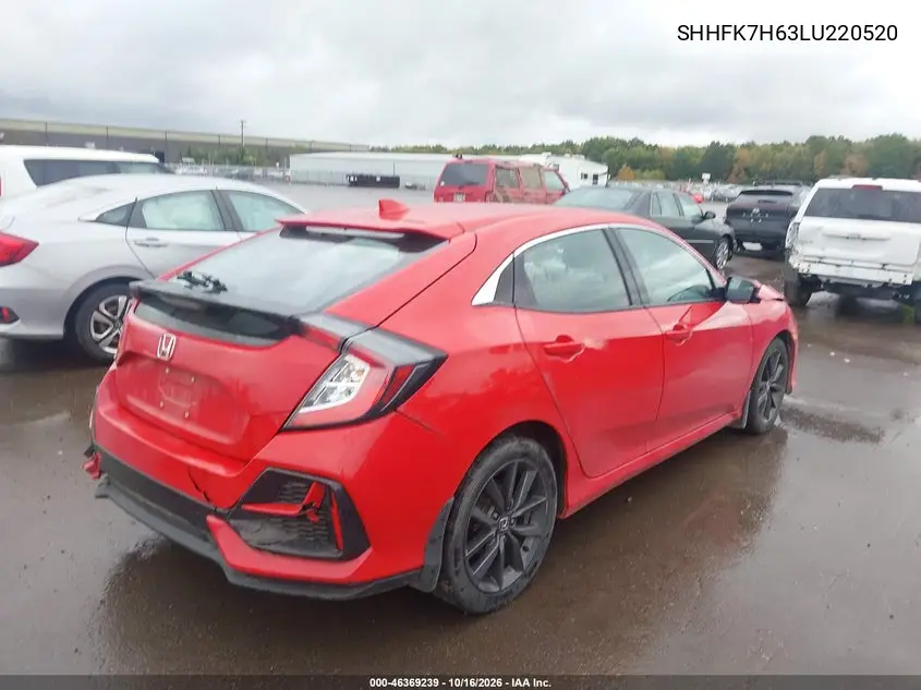 2020 HONDA CIVIC VIN SHHFK7H63LU220520 — фото 4