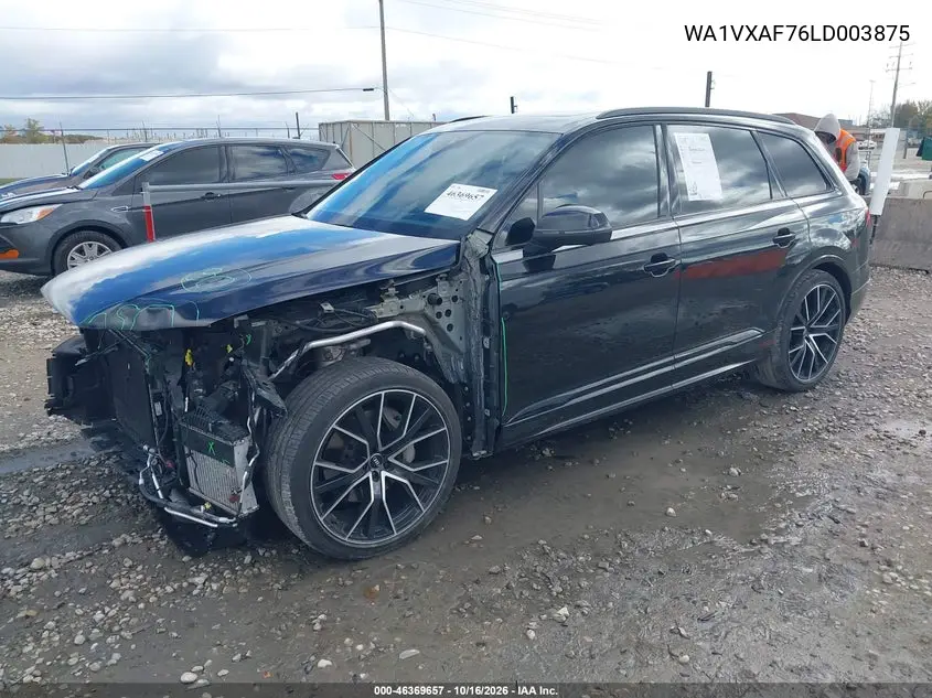 2020 AUDI Q7 VIN WA1VXAF76LD003875 — фото 2
