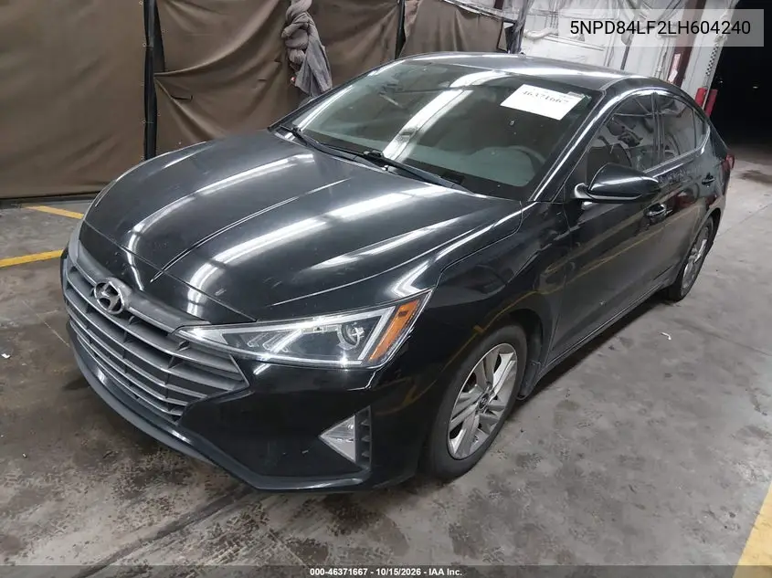 2020 HYUNDAI ELANTRA VIN 5NPD84LF2LH604240 — фото 2