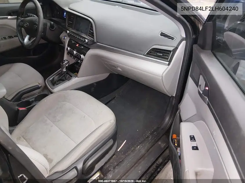 2020 HYUNDAI ELANTRA VIN 5NPD84LF2LH604240 — фото 5