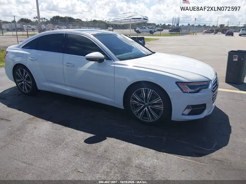 AUDI A6 2020, VIN WAUE8AF2XLN072597