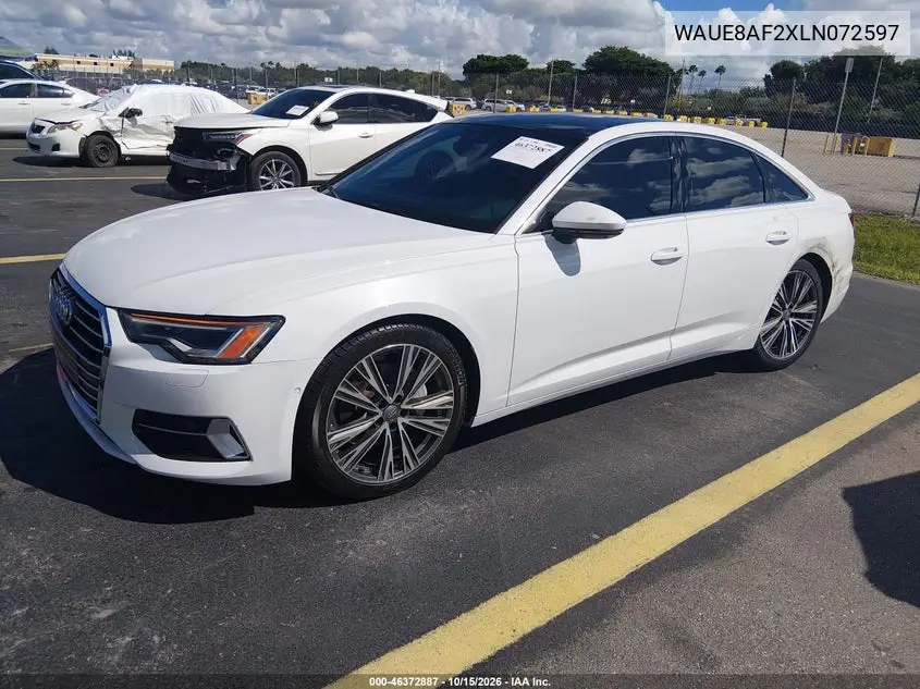 2020 AUDI A6 VIN WAUE8AF2XLN072597 — фото 2