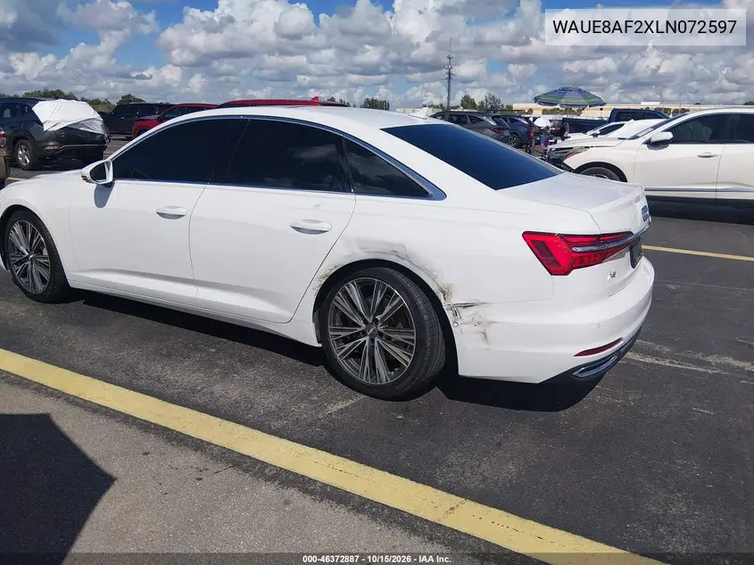 2020 AUDI A6 VIN WAUE8AF2XLN072597 — фото 3