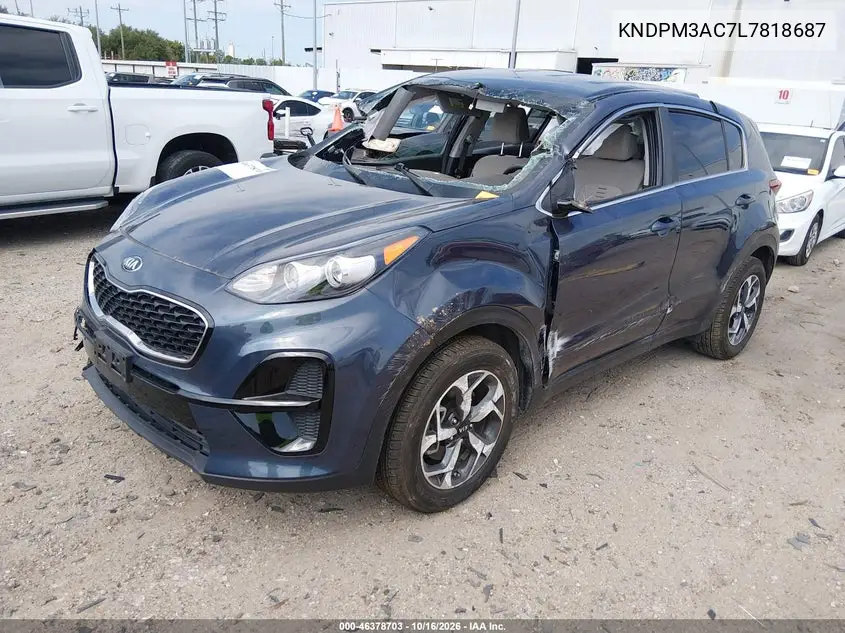 2020 KIA SPORTAGE VIN KNDPM3AC7L7818687 — фото 2