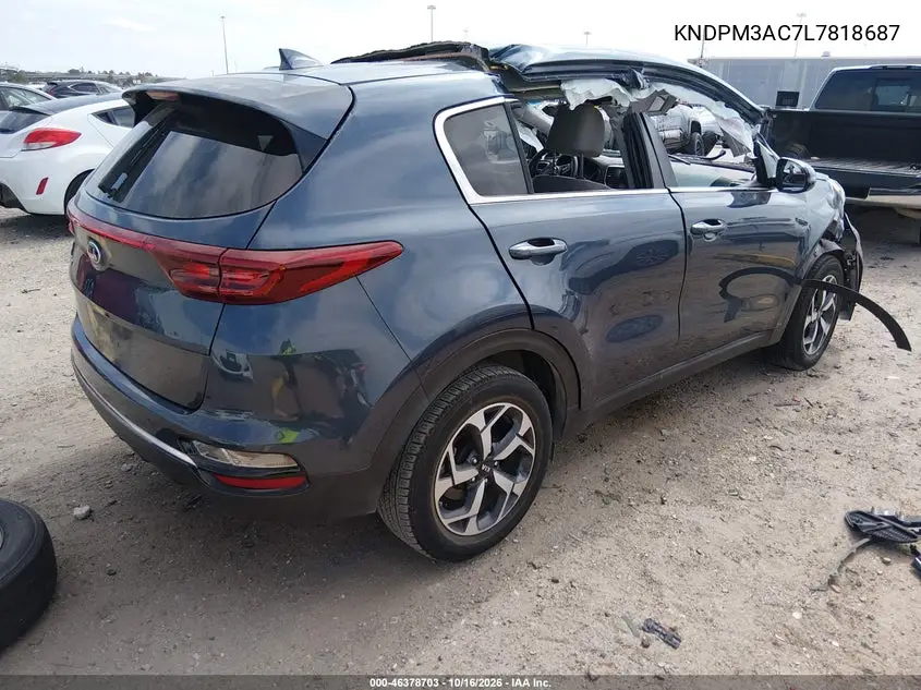 2020 KIA SPORTAGE VIN KNDPM3AC7L7818687 — фото 4