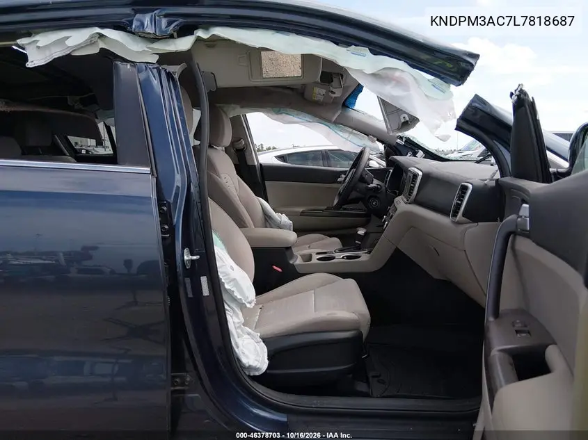 2020 KIA SPORTAGE VIN KNDPM3AC7L7818687 — фото 5