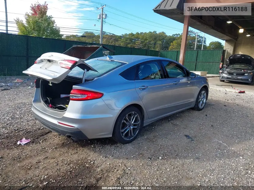 2020 FORD FUSION VIN 3FA6P0CDXLR116188 — фото 4