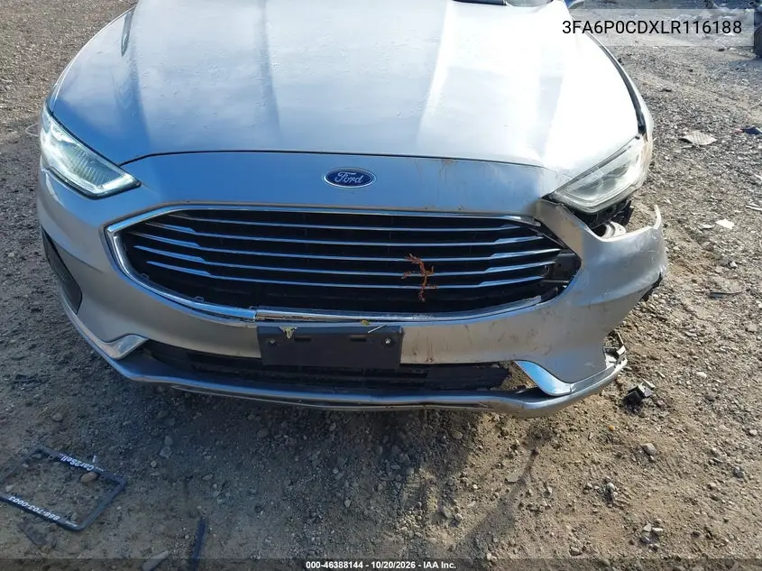 2020 FORD FUSION VIN 3FA6P0CDXLR116188 — фото 6