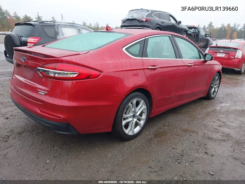 2020 FORD FUSION VIN 3FA6P0RU3LR139660 — фото 4