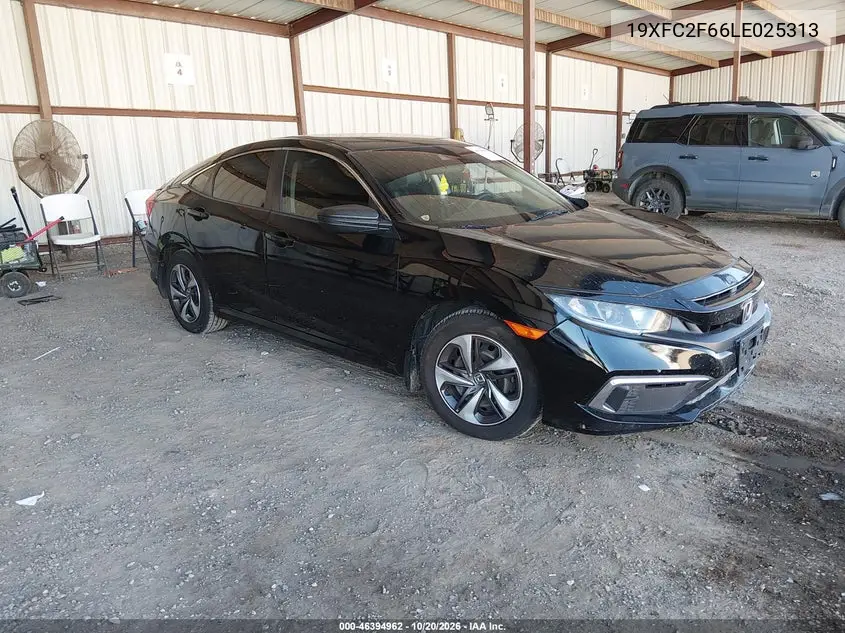HONDA CIVIC 2020, VIN 19XFC2F66LE025313