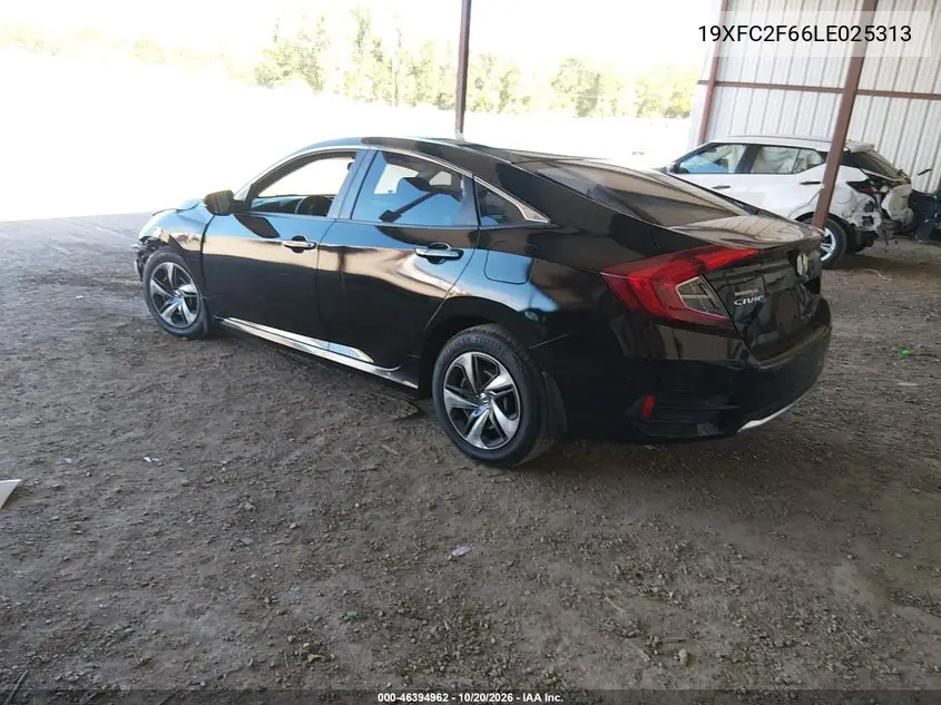 2020 HONDA CIVIC VIN 19XFC2F66LE025313 — фото 3