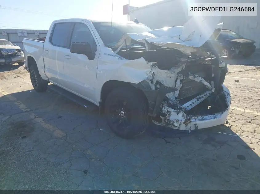 CHEVROLET SILVERADO 2020, VIN 3GCPWDED1LG246684