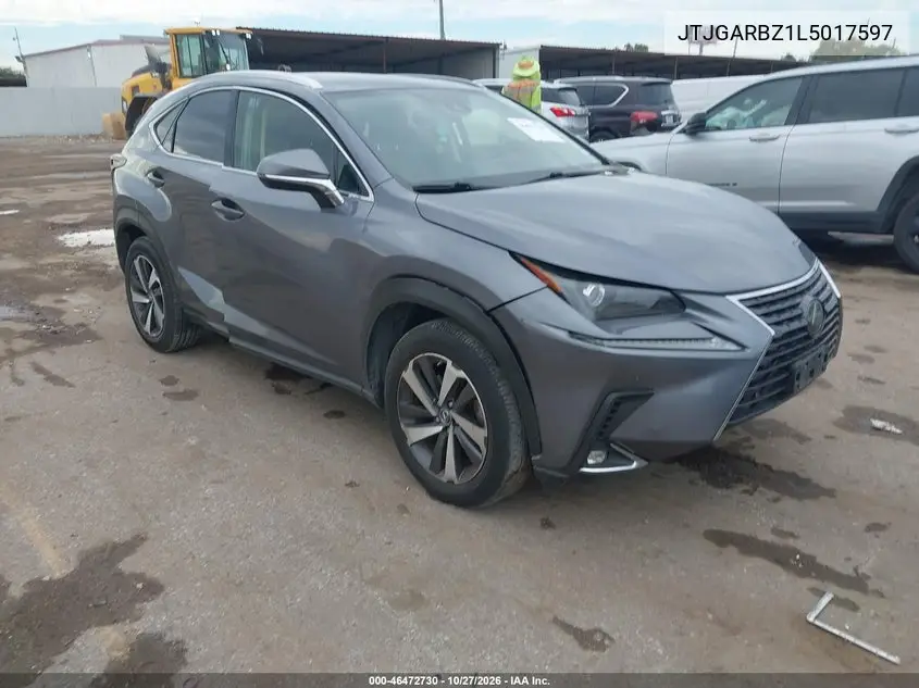 LEXUS NX 2020, VIN JTJGARBZ1L5017597