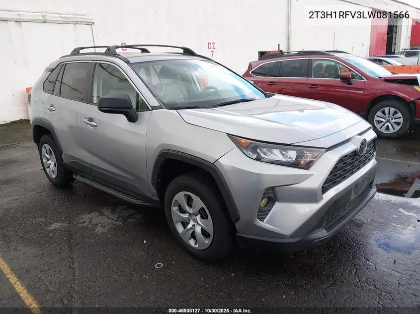 TOYOTA RAV 4 2020, VIN 2T3H1RFV3LW081566