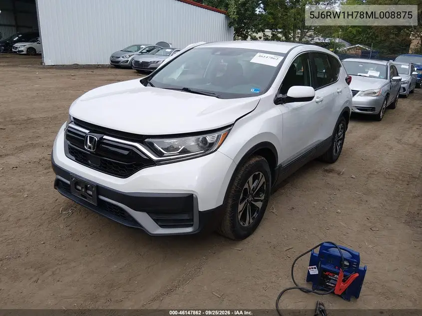 2021 HONDA CR-V VIN 5J6RW1H78ML008875 — фото 2