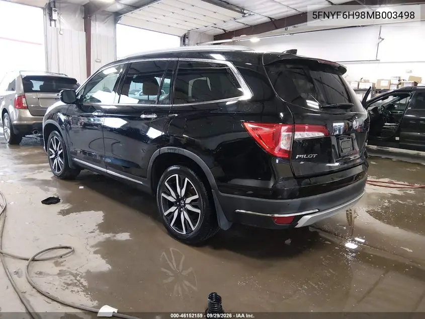 2021 HONDA PILOT VIN 5FNYF6H98MB003498 — фото 3