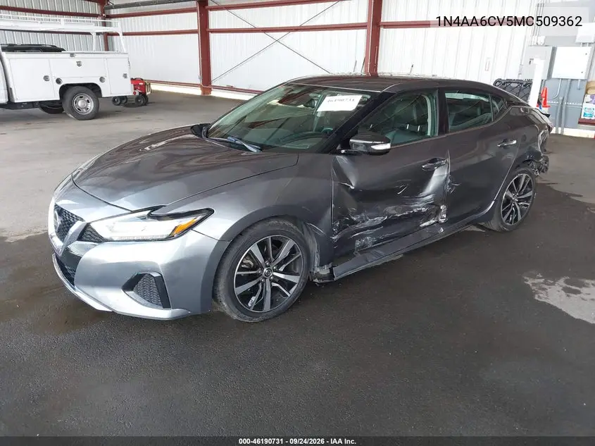 2021 NISSAN MAXIMA VIN 1N4AA6CV5MC509362 — фото 2