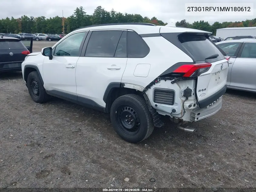 2021 TOYOTA RAV 4 VIN 2T3G1RFV1MW180612 — фото 3