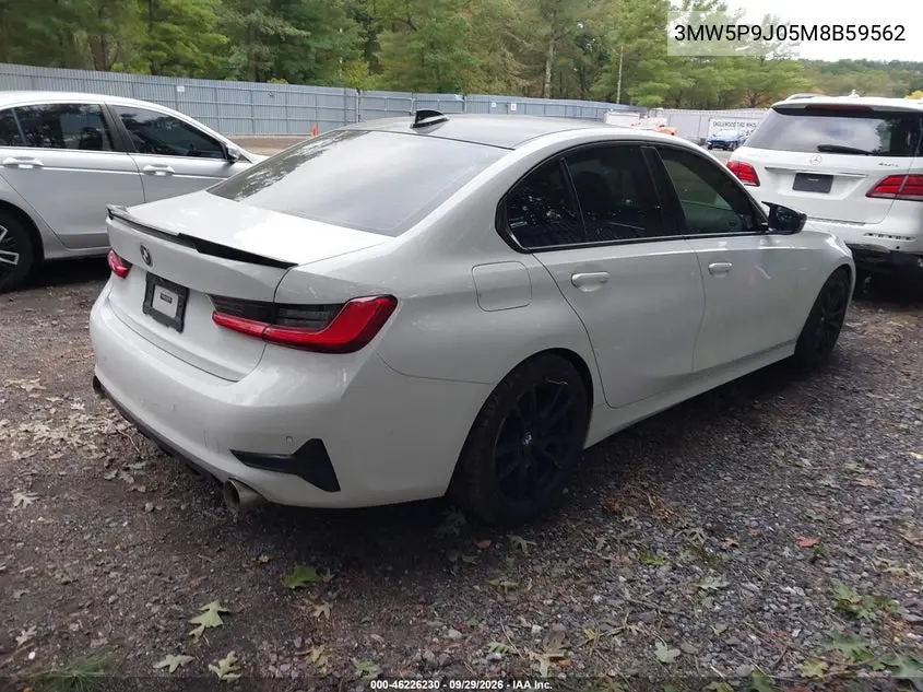 2021 BMW 3ER VIN 3MW5P9J05M8B59562 — фото 4