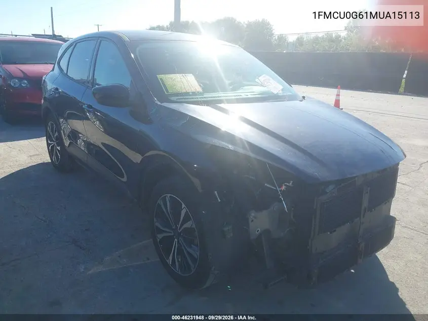 FORD ESCAPE 2021, VIN 1FMCU0G61MUA15113