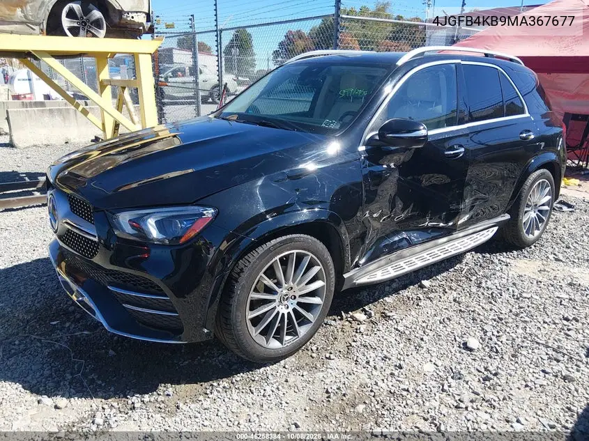 2021 MERCEDES GLE VIN 4JGFB4KB9MA367677 — фото 2