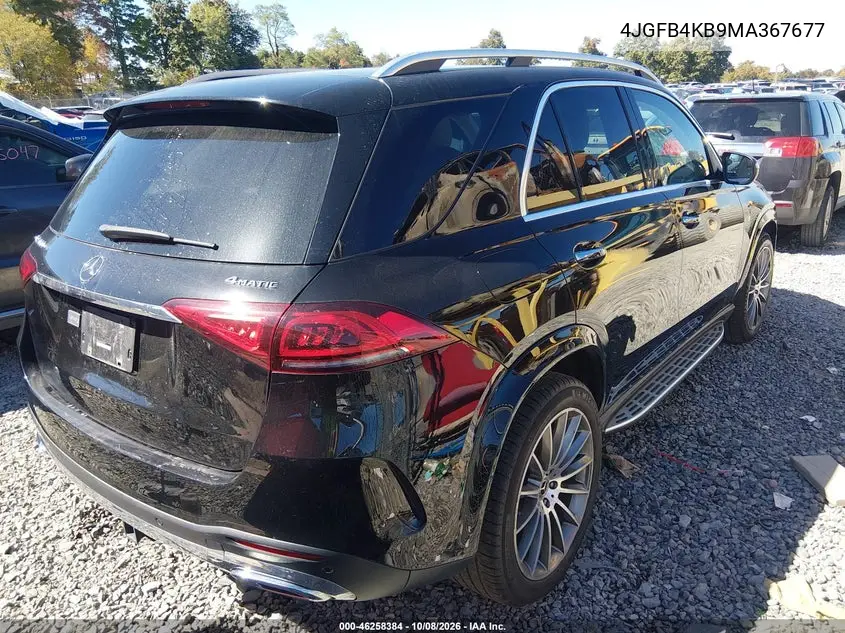 2021 MERCEDES GLE VIN 4JGFB4KB9MA367677 — фото 4