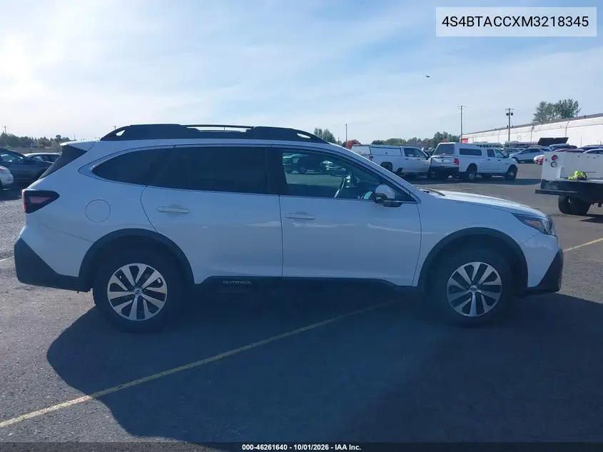 2021 SUBARU OUTBACK VIN 4S4BTACCXM3218345 — фото 13