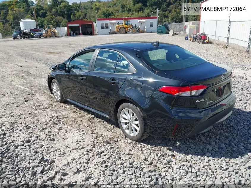 2021 TOYOTA COROLLA VIN 5YFVPMAE8MP172064 — фото 3