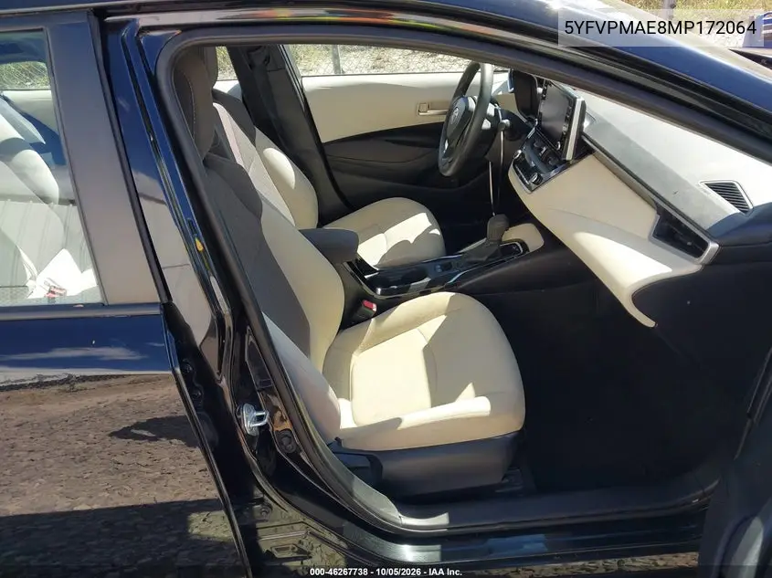 2021 TOYOTA COROLLA VIN 5YFVPMAE8MP172064 — фото 5