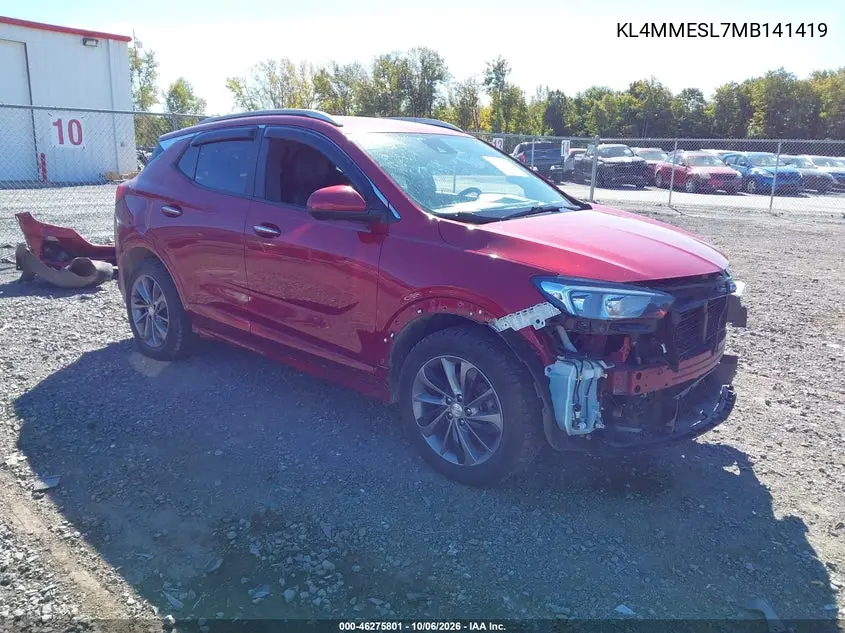 BUICK ENCORE GX 2021, VIN KL4MMESL7MB141419