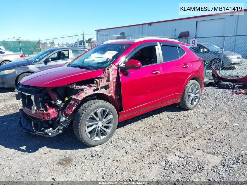 2021 BUICK ENCORE GX VIN KL4MMESL7MB141419 — фото 2