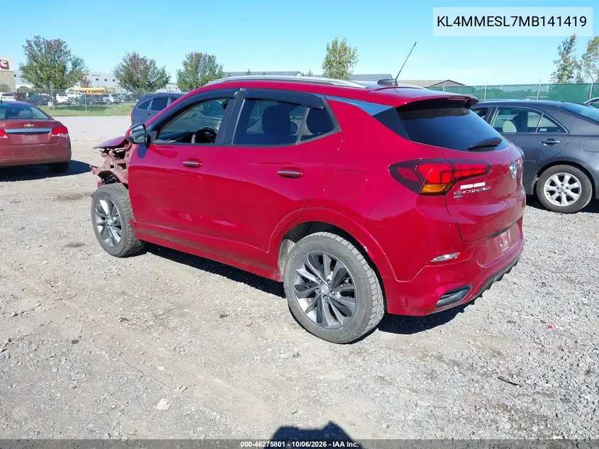 2021 BUICK ENCORE GX VIN KL4MMESL7MB141419 — фото 3