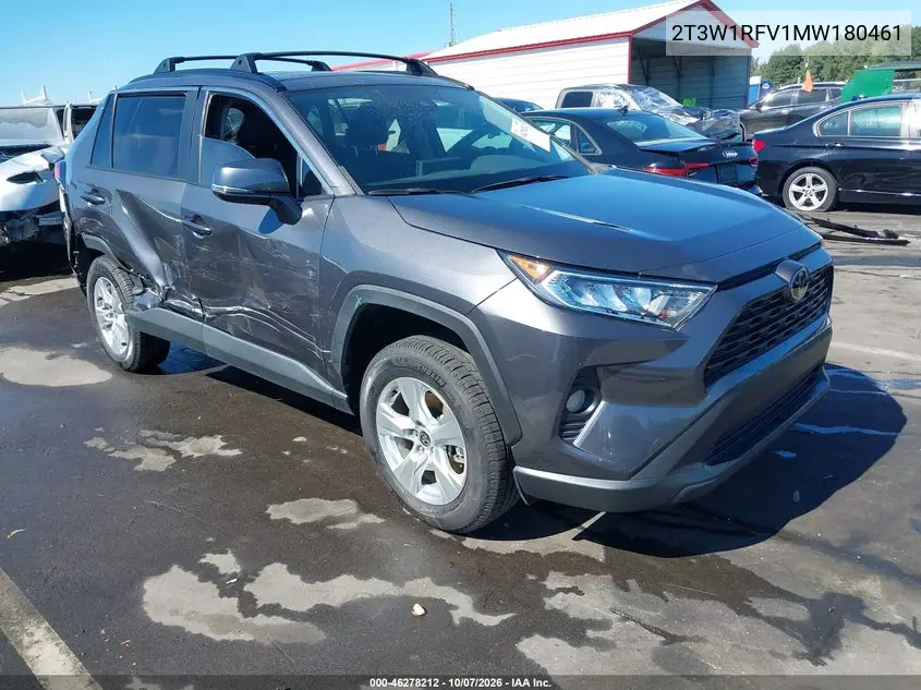 TOYOTA RAV 4 2021, VIN 2T3W1RFV1MW180461