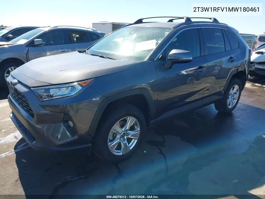2021 TOYOTA RAV 4 VIN 2T3W1RFV1MW180461 — фото 2