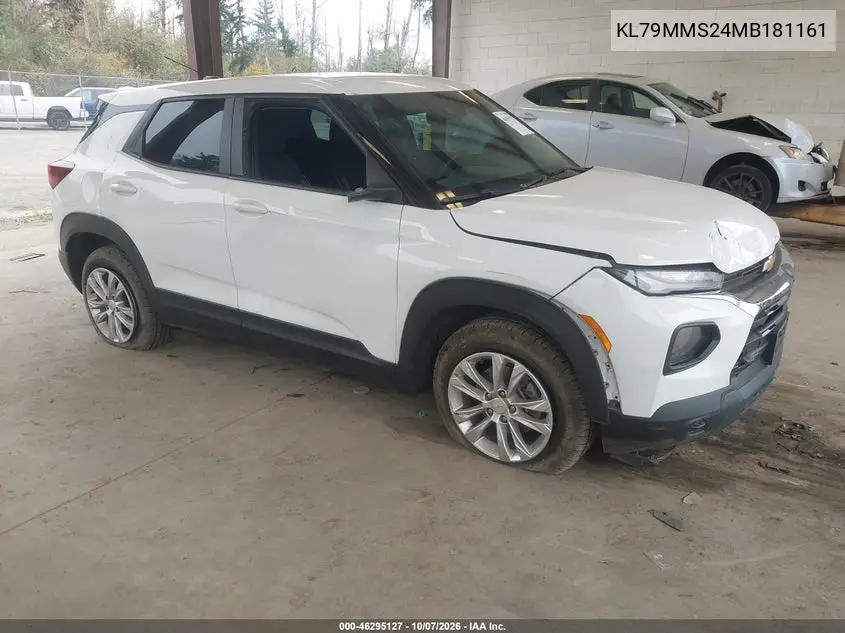 CHEVROLET TRAILBLAZER 2021, VIN KL79MMS24MB181161