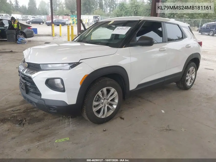 2021 CHEVROLET TRAILBLAZER VIN KL79MMS24MB181161 — фото 2