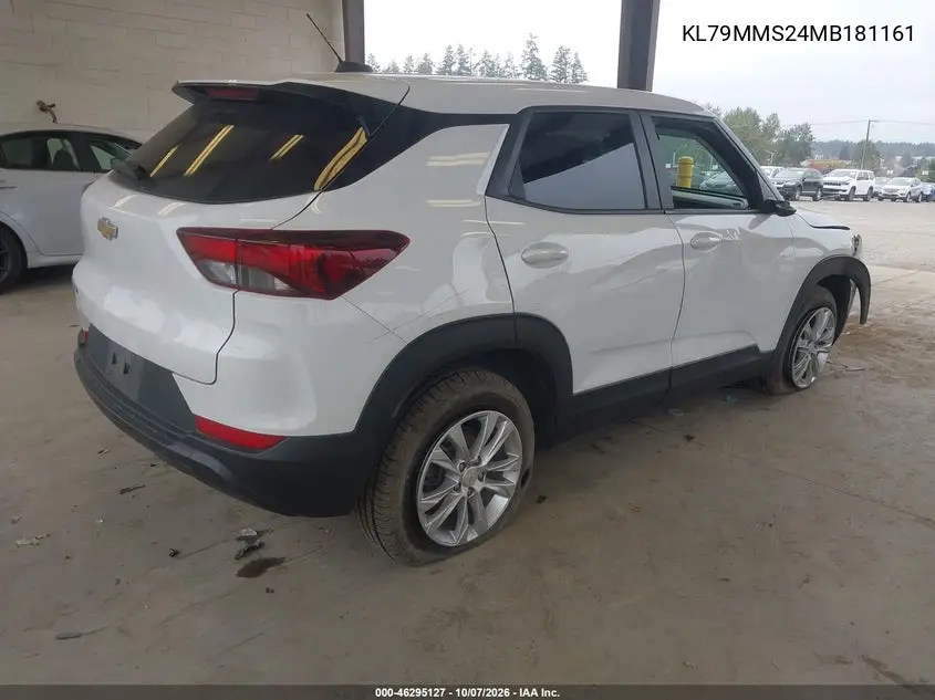 2021 CHEVROLET TRAILBLAZER VIN KL79MMS24MB181161 — фото 4