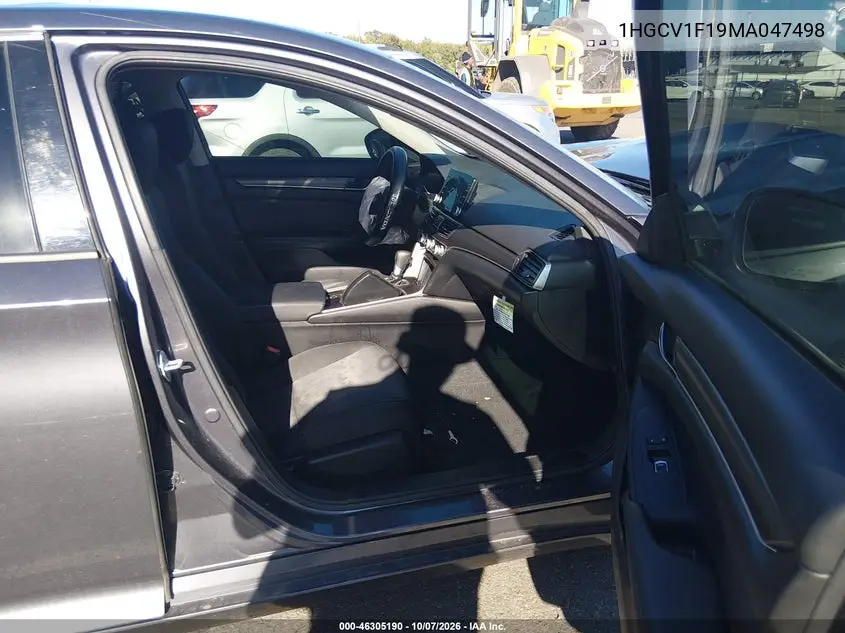 2021 HONDA ACCORD VIN 1HGCV1F19MA047498 — фото 5
