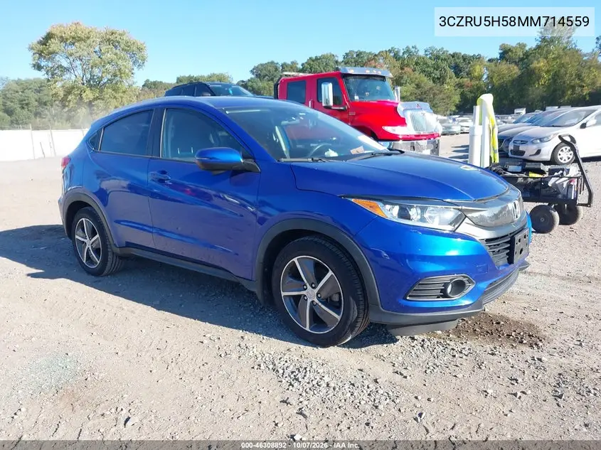 HONDA HR-V 2021, VIN 3CZRU5H58MM714559