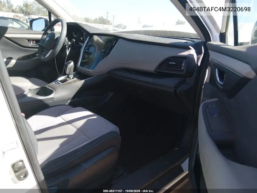 2021 SUBARU OUTBACK VIN 4S4BTAFC4M3220698 — фото 5