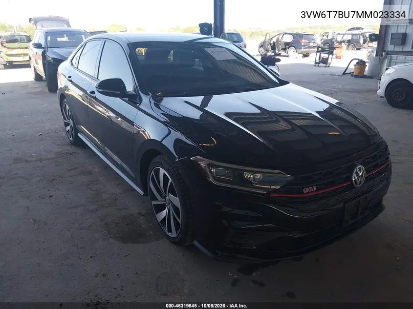 VOLKSWAGEN JETTA 2021, VIN 3VW6T7BU7MM023334